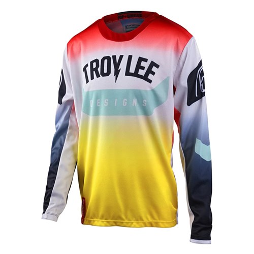 TLD 24.1 GP YTH JERSEY ARC ACID YELLOW / RED