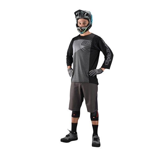 TLD RUCKUS 3/4 JERSEY TRES HTR GREY / CHARCOAL