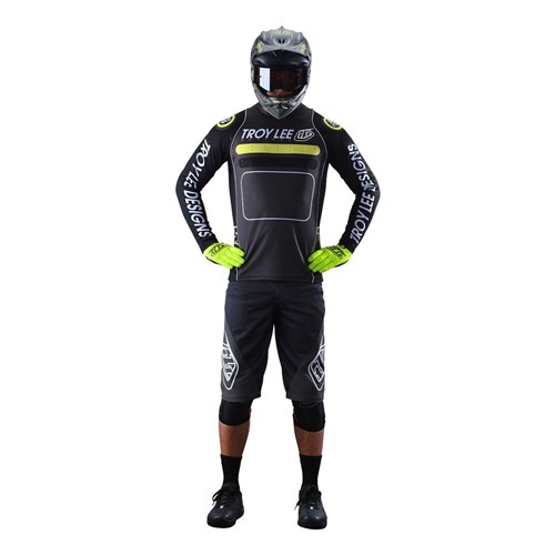 TLD SPRINT JERSEY DROP IN BLACK / GREEN