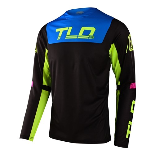 TLD SPRINT JERSEY FRACTURA BLACK / YELLOW