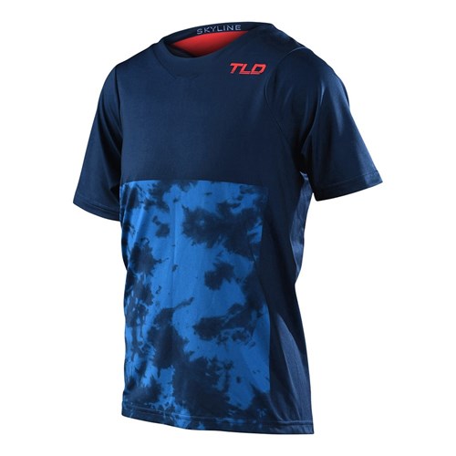 TLD SKYLINE SS YTH JERSEY BREAKS DARK SLATE