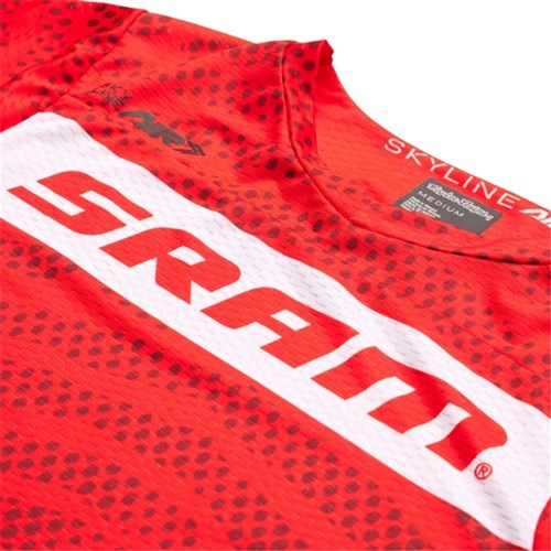 TLD 24.1 SKYLINE AIR SS JERSEY SRAM ROOTS FIERY RED