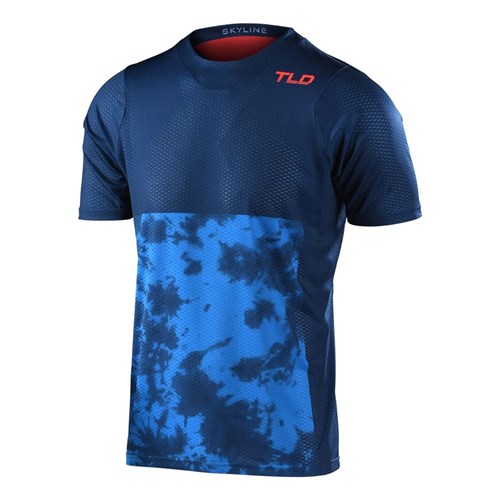 TLD SKYLINE AIR SS JERSEY BREAKS DARK SLATE BLUE