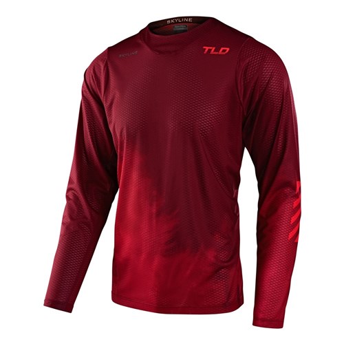 TLD SKYLINE AIR LS JERSEY FADES WINE