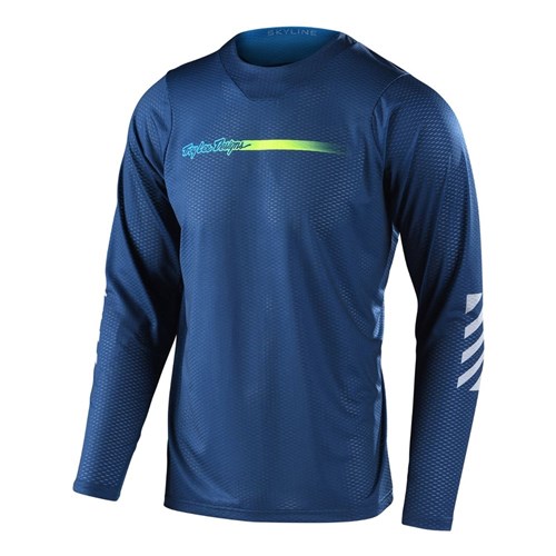 TLD SKYLINE AIR LS JERSEY CHANNEL DARK SLATE BLUE