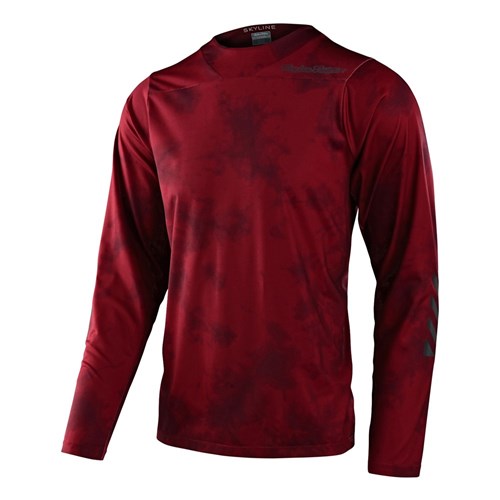 TLD SKYLINE CHILL LS JERSEY TIE DYE WINE