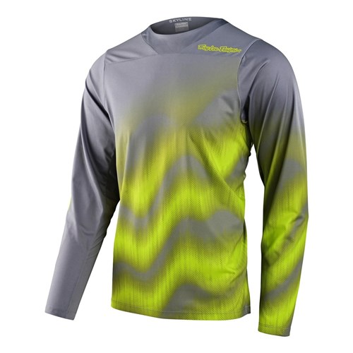 TLD SKYLINE CHILL LS JERSEY WAVES LT GREY