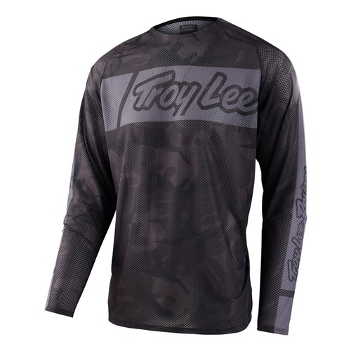 TLD SE PRO AIR JERSEY VOX CAMO BLACK / GREY LGE