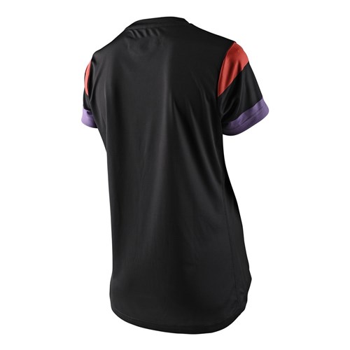 TLD WMNS LILIUM SS JERSEY RUGBY BLACK