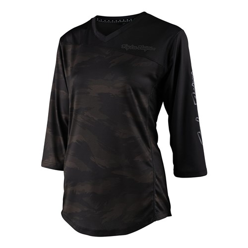 TLD WMNS MISCHIEF 3/4 JERSEY BRUSHED CAMO ARMY
