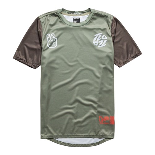 TLD 24.1 FLOWLINE SS YTH JERSEY FLIPPED OLIVE