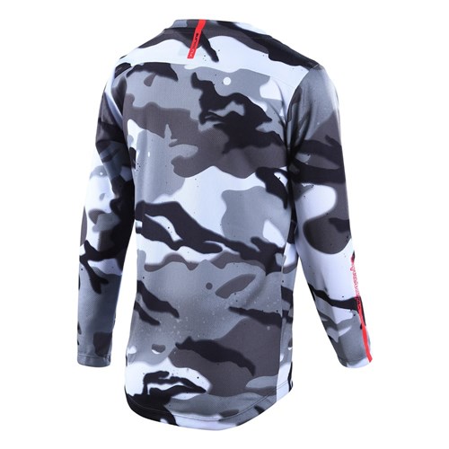 TLD 24.1 FLOWLINE LS YTH JERSEY SPRAY CAMO WHITE