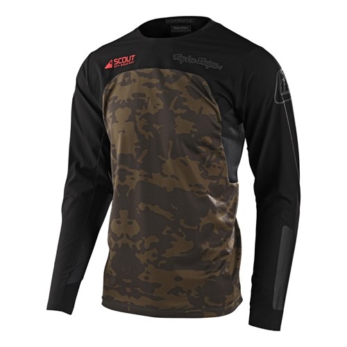 TLD SCOUT OFFROAD SE JERSEY SYSTEMS CAMO GREEN LGE
