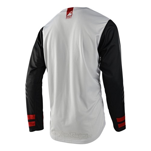 TLD 24.1 SCOUT OFFROAD GP JERSEY RIDE ON CHARCOAL / V WH