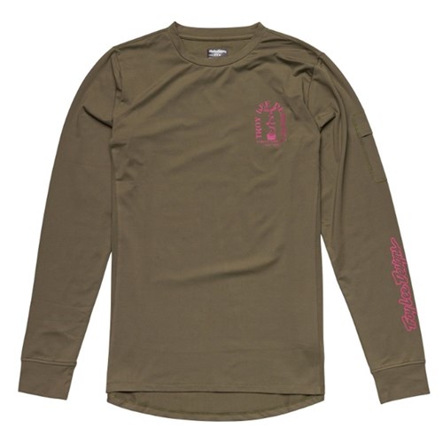 TLD 24.1 RUCKUS RIDE LS TEE FANGS OLIVE