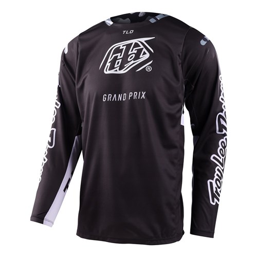 TLD GP PRO JERSEY BLENDS CAMO BLACK / WHITE