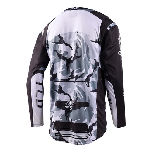 TLD GP PRO JERSEY BLENDS CAMO BLACK / WHITE