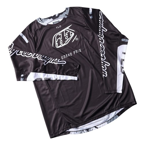 TLD GP PRO JERSEY BLENDS CAMO BLACK / WHITE