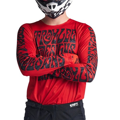 TLD 24.1 GP PRO AIR JERSEY MANIC MONDAY DEEP RED