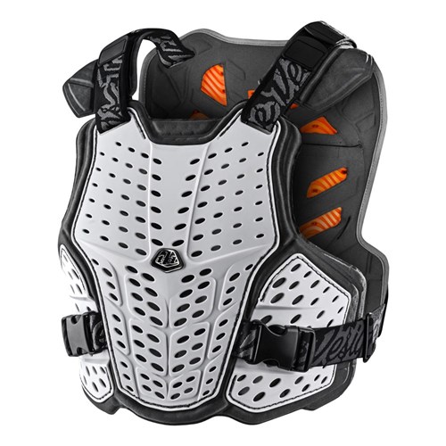 TLD 24.1 ROCKFIGHT CE D30 CHES PROTECTOR WHITE