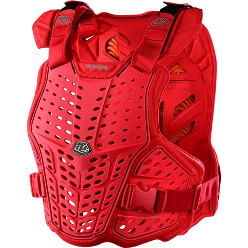 TLD 24.1 ROCKFIGHT CE D30 CHES PROTECTOR RED