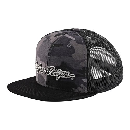 TLD 24.1 SIGNATURE HAT CAMO BLACK/ SILVER OSFA