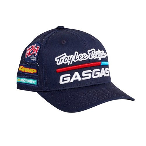 TLD 24 GASGAS CURVED TEAM HAT NAVY OSFA