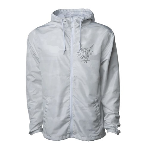 CRANKBROTHERS WINDBREAKER ROCK N ROLL WHITE CAMO