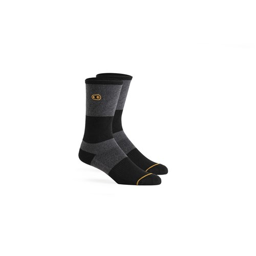 CRANKBROTHERS SOCK ICON MTB CASUAL GREY / BLACK LGE / XLG