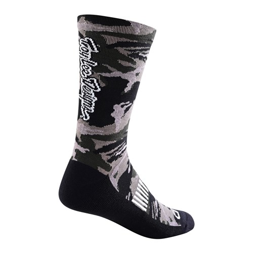 TLD 24.1 PERFORMANCE CREW SOCK CAMO SIGNATURE BLACK