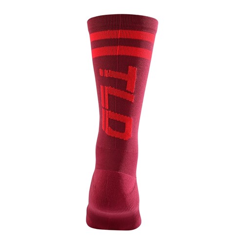 TLD PERFORMANCE CREW SOCK SPEED OXBLOOD