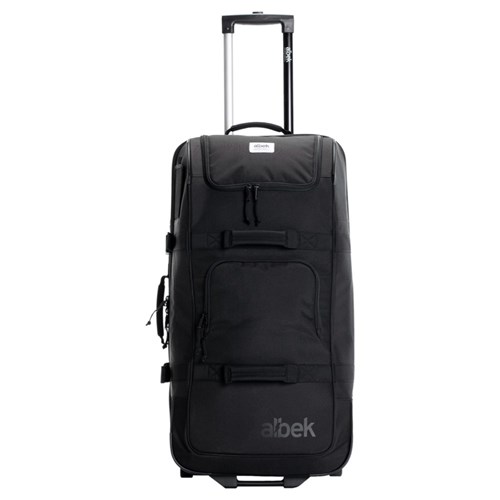 ALBEK TRAVEL BAG LONG HAUL CHECKED COVERT BLACK