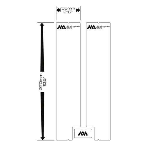 ALL MOUNTAIN STYLE AMS FORK GUARD CLEAR / SILVER