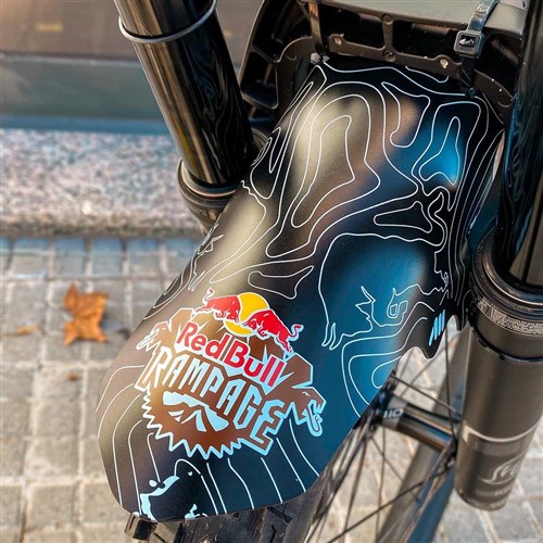 ALL MOUNTAIN STYLE AMS MUD GUARD RED BULL RAMPAGE WHITE