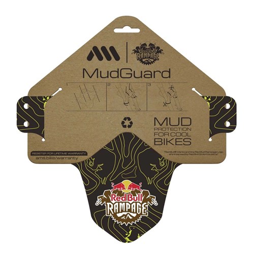 ALL MOUNTAIN STYLE AMS MUD GUARD RED BULL RAMPAGE YELLOW