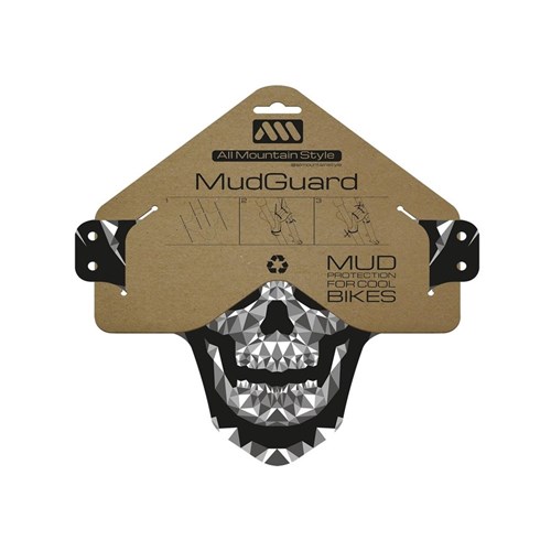 ALL MOUNTAIN STYLE AMS MUD GUARD GREY  SKULL
