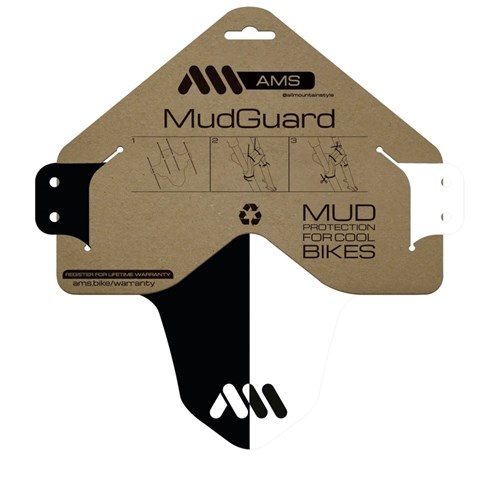 ALL MOUNTAIN STYLE AMS MUD GUARD BLACK & WHITE
