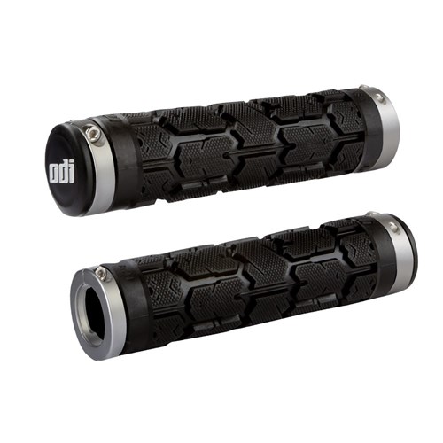 ODI MTB ROGUE LOCK ON GRIP BLACK / GREY CLAMPS