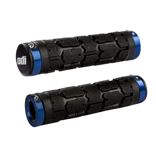 ODI MTB ROGUE LOCK ON GRIP BLACK / BLUE CLAMPS