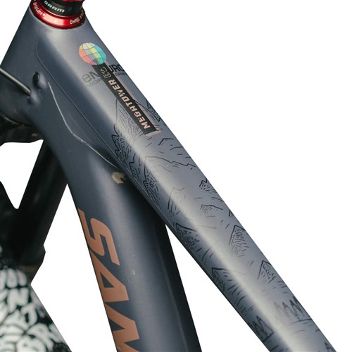 DYEDBRO FRAME PROTECTION WRAP EWS MOUNTAINS BLACK