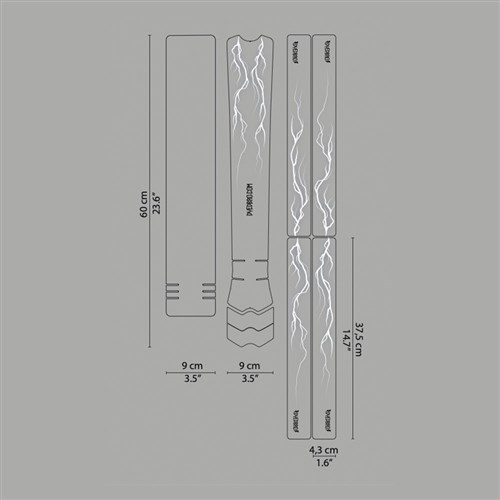 DYEDBRO FRAME PROTECTION WRAP LIGHTNING BLUE