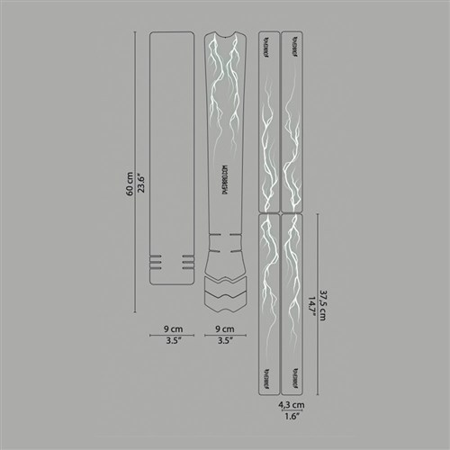 DYEDBRO FRAME PROTECTION WRAP LIGHTNING GREEN