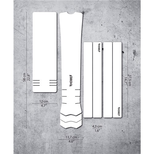 DYEDBRO FRAME PROTECTION WRAP E-MTB CLEAR MATT / BLACK