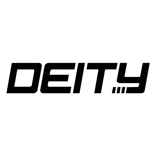 DEITY STICKER BLACK XLG