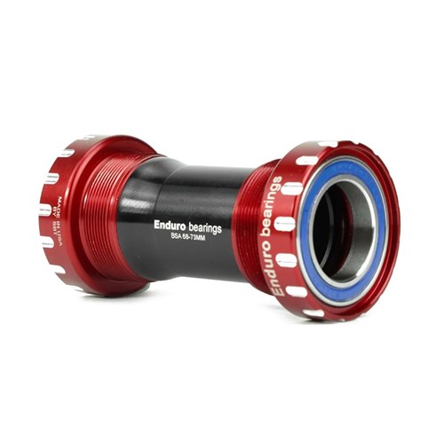 ENDURO BK-6035 ABEC-3 68/73MM WIDE THREADED BB SHIMANO - RED