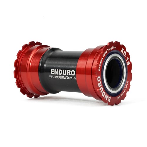 ENDURO BKC-0695 XD15 TORQTITE CERAMIC ANGULAR ADAPTOR BB386 TO SHIMANO-RED