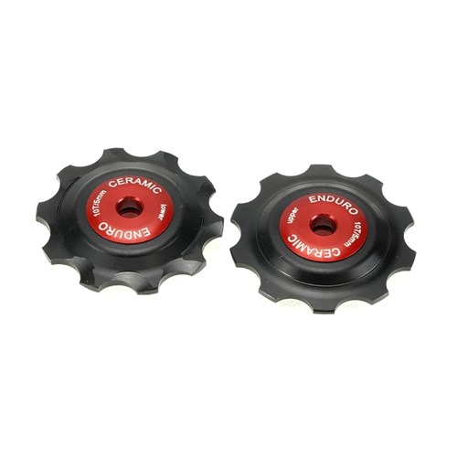 ENDURO BKCJ-0000 10T ZERO CERAMIC BRNG PULLEYS CAMPAGNOLO - RED