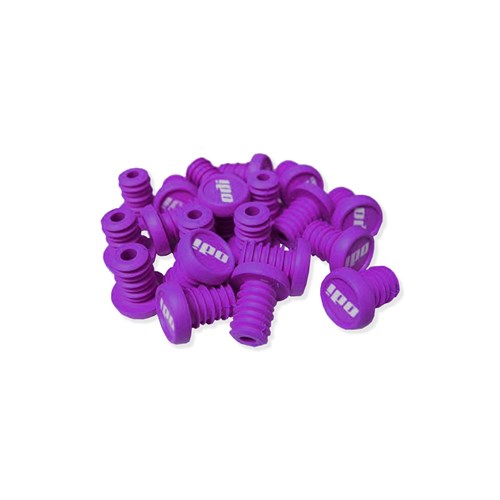 ODI BMX REFILL PACK - 20 PUSH IN PLUGS PURPLE - WHITE LOGO