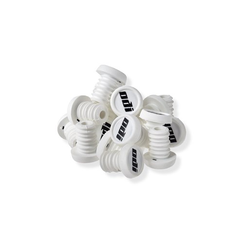 ODI BMX REFILL PACK - 20 PUSH IN PLUGS WHITE - BLACK LOGO