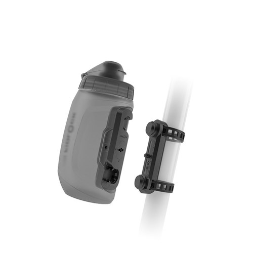 FIDLOCK DRINK BOTTLE TWIST UNI BASE SET TRANSPARENT BLACK 450ML